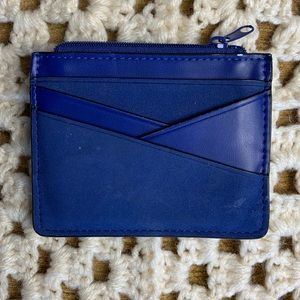🔴SALE🔴 Slim blue faux leather wallet
